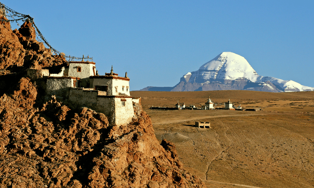 Kailash From Chuku Monastery Image