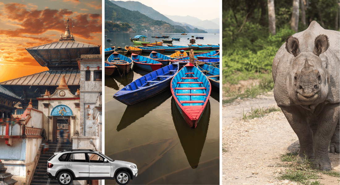 Kathmandu Chitwan Pokhara Tour by Car Image